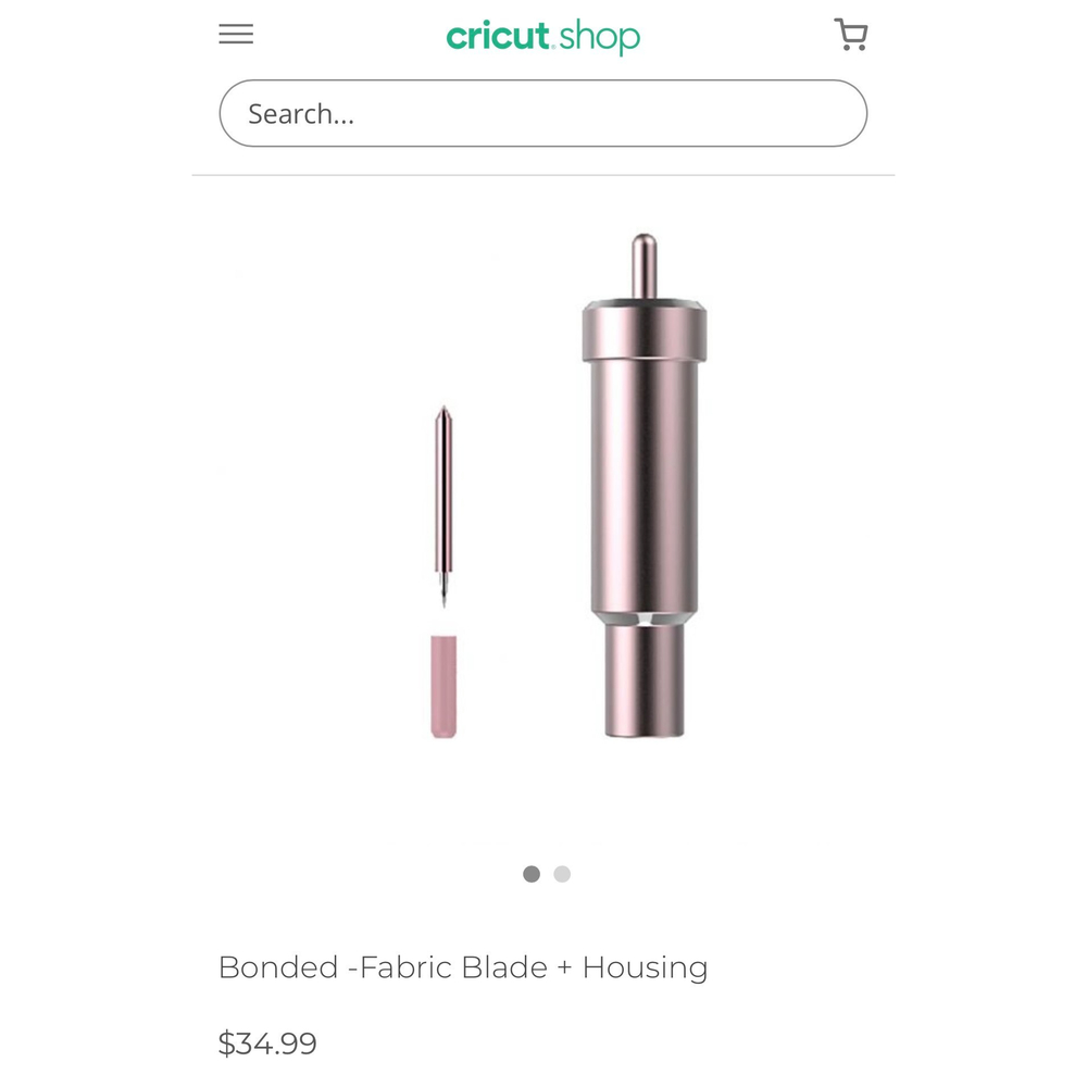 Cricut Bonded-Fabric Blade + Housing + Extra Blade